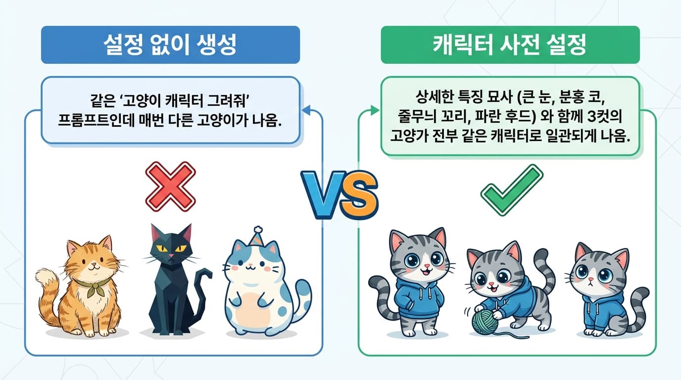 캐릭터 일관성 원리