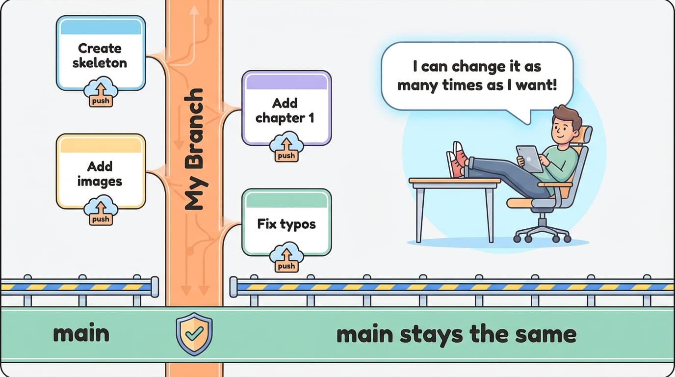 Work and push freely