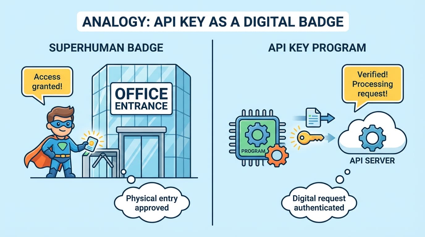 API key = access pass