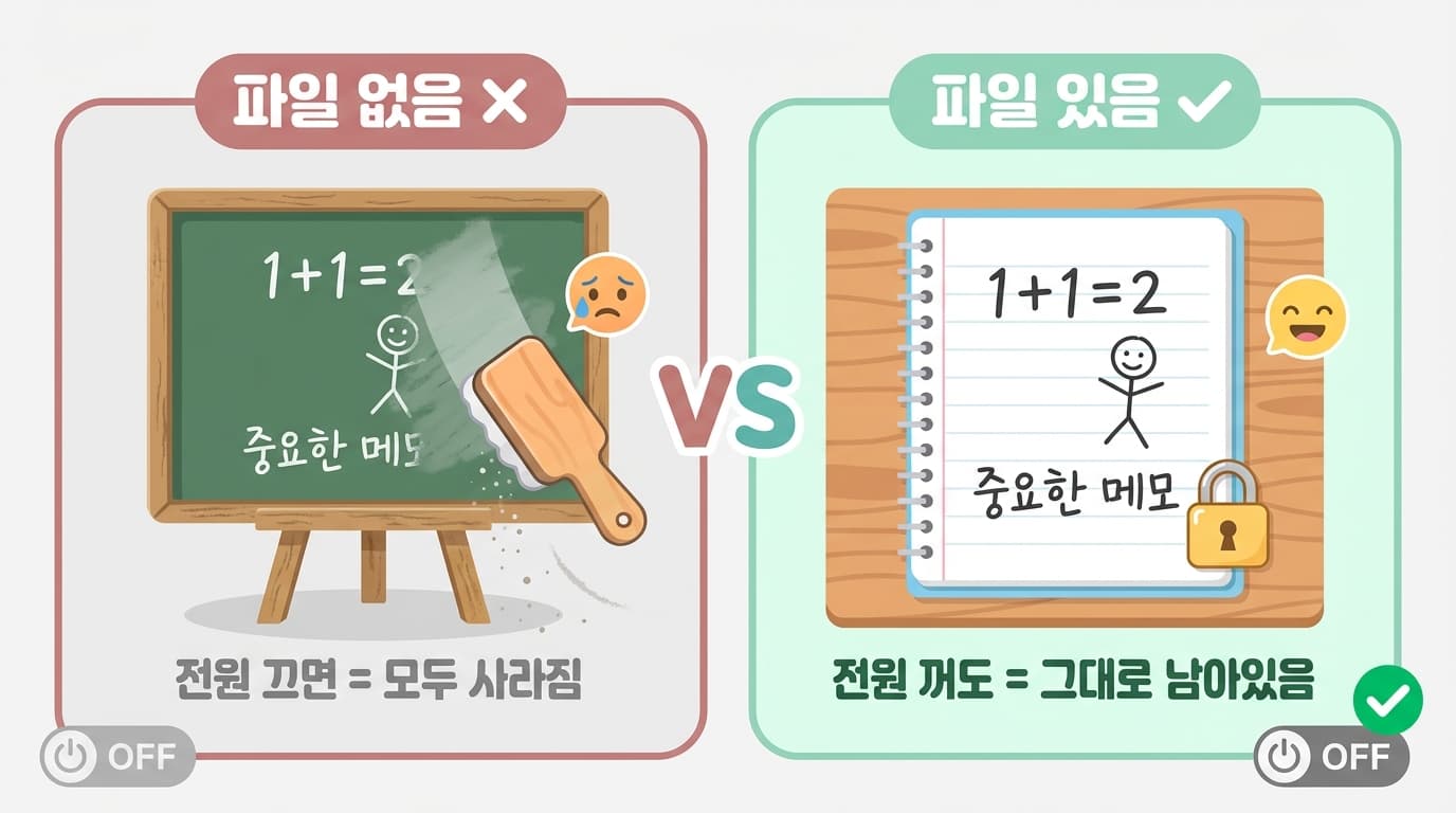 파일 없음 vs 파일 있음
