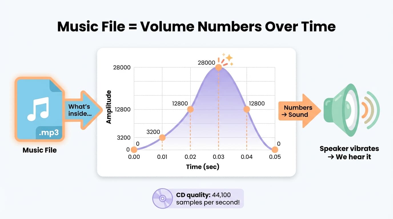 Music = Sound Waveform