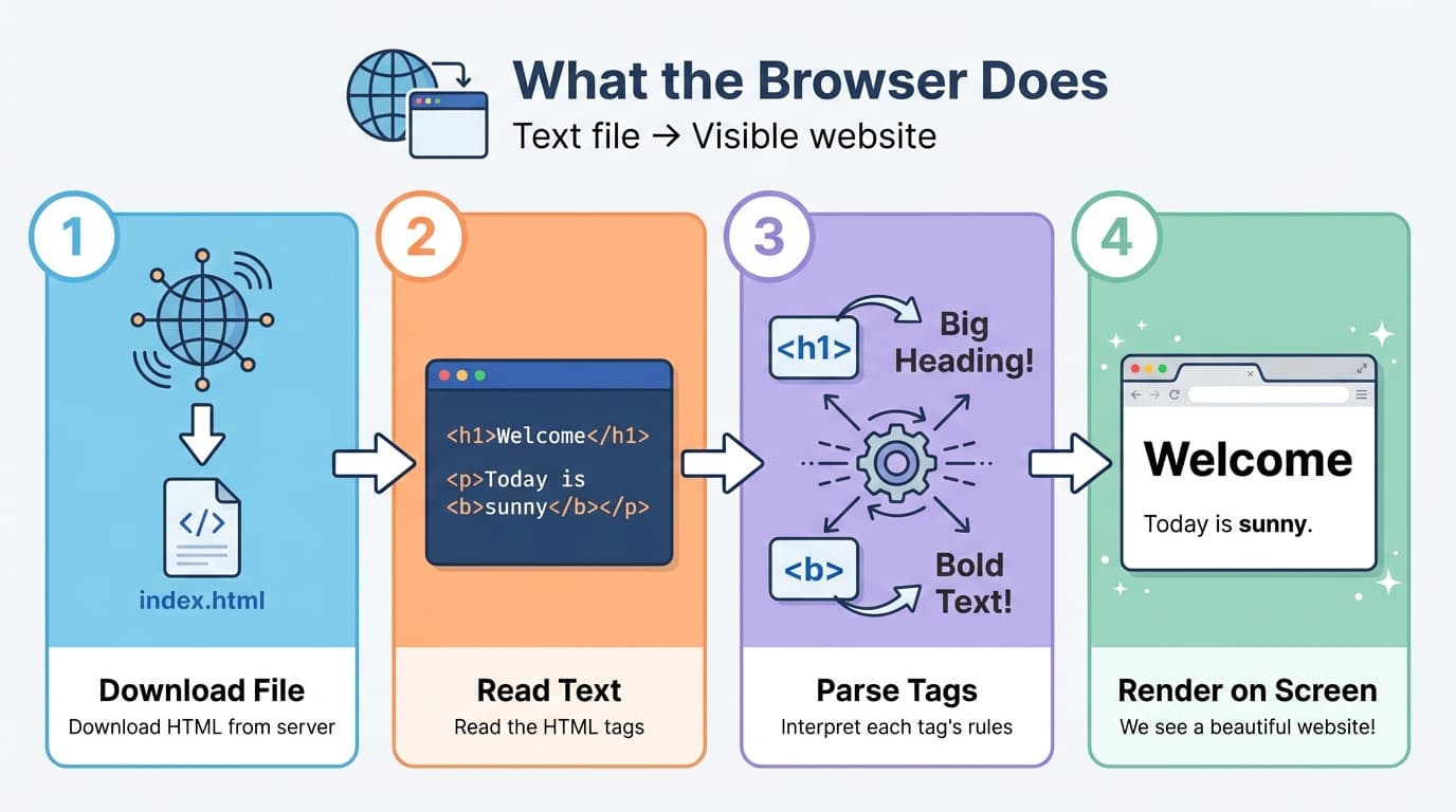 Browser 4 Steps