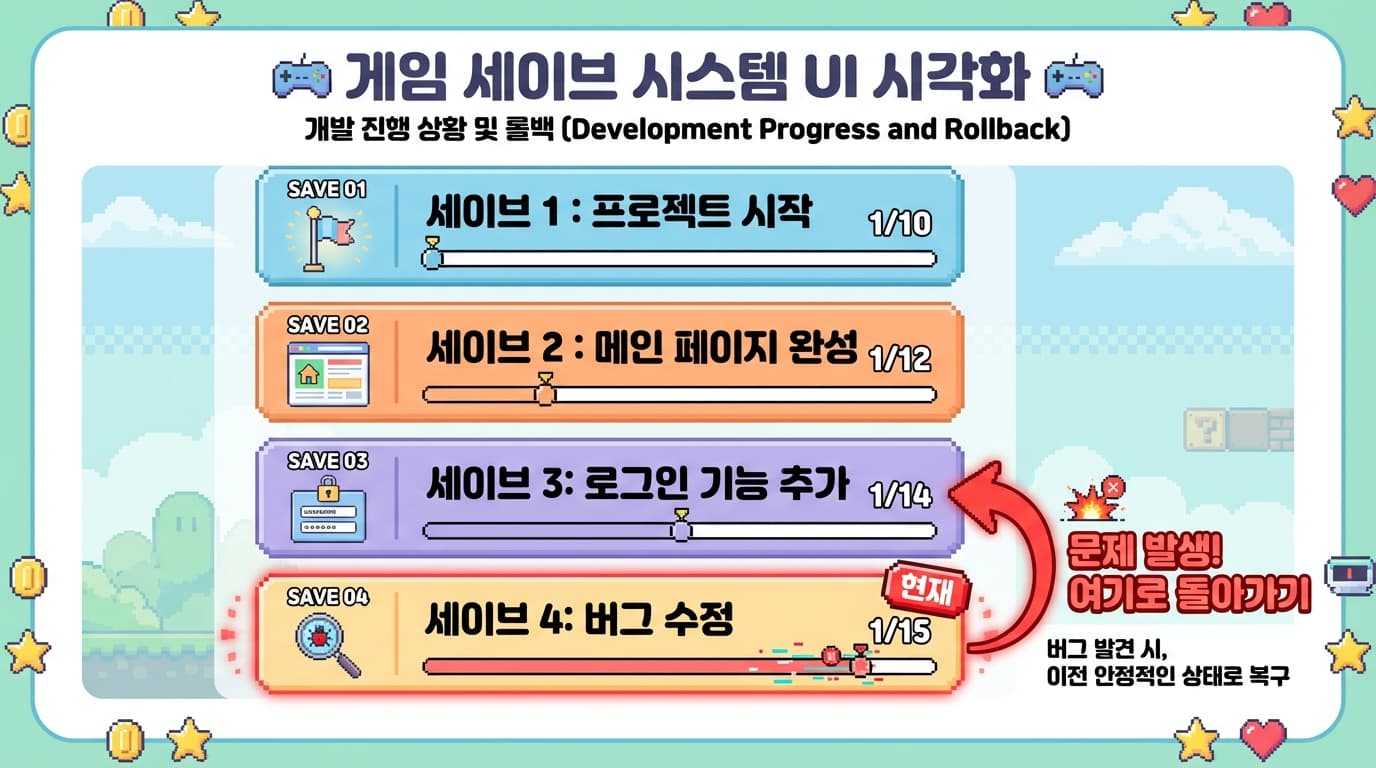 커밋 = 세이브 포인트