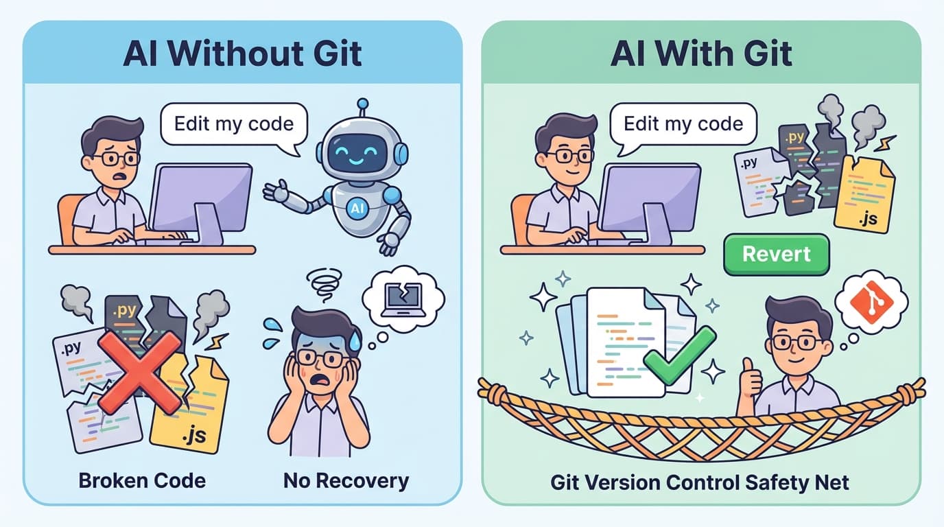 AI + Git Safety Net