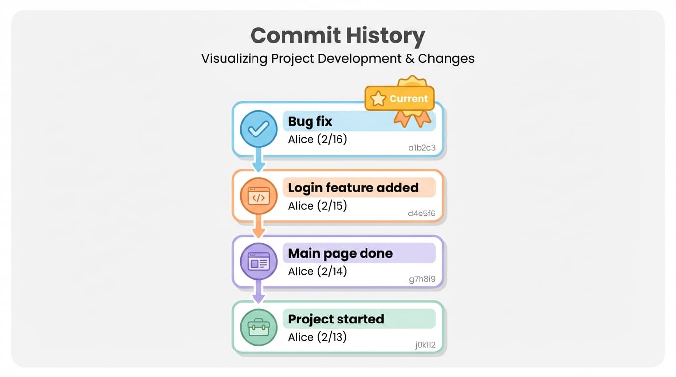Commit History Timeline